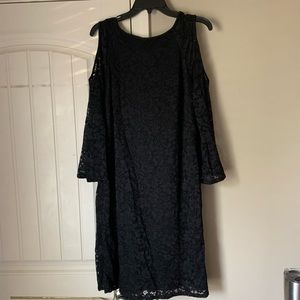 Nine West Black Open Shoulder Dress